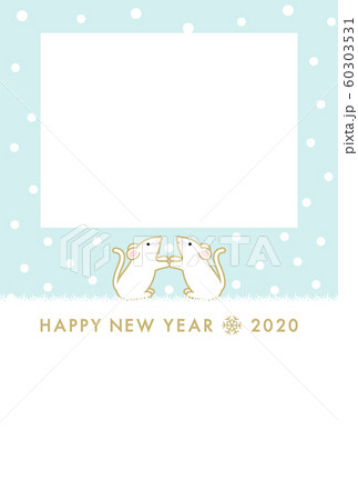 年賀状 2020年 フォトフレーム 年賀状 2020年 フォトフレーム 60303531