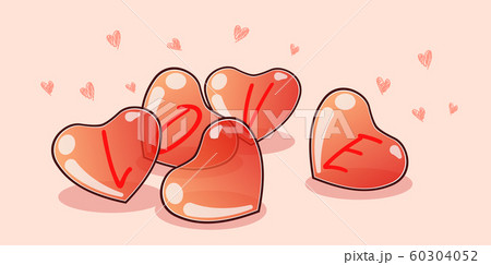 Banner heart balloons in Valentines day Banner heart balloons in Valentines day 60304052