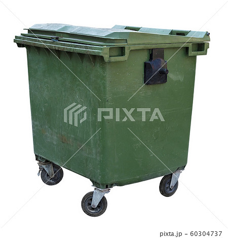 mobile city trash can isolated on white background 60304737