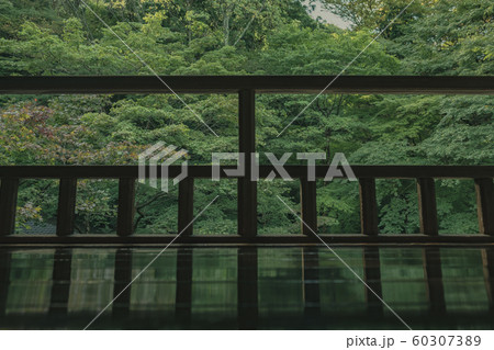 京都　瑠璃光院　お寺　寺　寺社仏閣　八瀬　比叡山　叡山電車　広告　写真素材　紅葉　素材 60307389