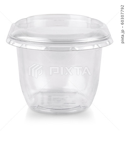plastic transparent jar with a lid isolated plastic transparent jar with a lid isolated 60307792