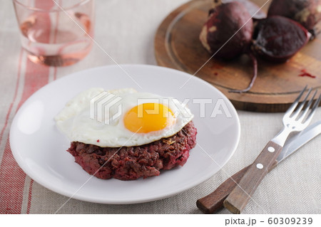 Swedish beef burger Biff a la Lindstrom 60309239