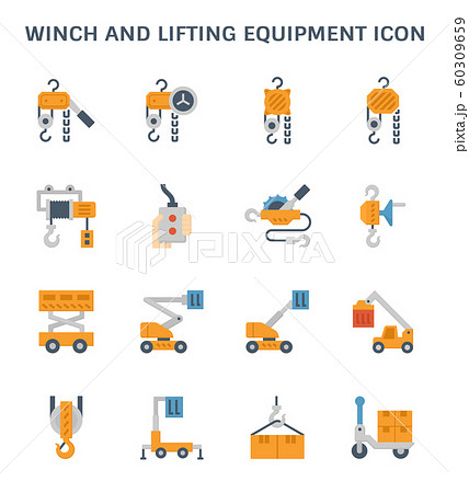 winch lifting icon 60309659