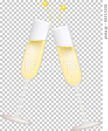 乾杯_スパークリングワイン_シャンパン_フルートグラス_ベクター_イラスト_ドリンク_お酒 乾杯_スパークリングワイン_シャンパン_フルートグラス_ベクター_イラスト_ドリンク_お酒 60313208
