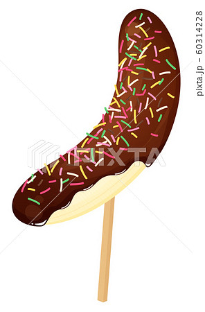 Illustration Of Chocolate Banana Stock Illustration