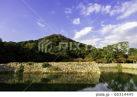 萩城跡指月公園 萩城 石垣と堀 山口県萩市 萩城跡指月公園 萩城 石垣と堀 山口県萩市 60314445