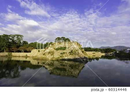 萩城跡指月公園 萩城 石垣と堀 山口県萩市 萩城跡指月公園 萩城 石垣と堀 山口県萩市 60314446