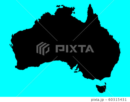 Australia map silhouette Vector illustration Eps 60315431
