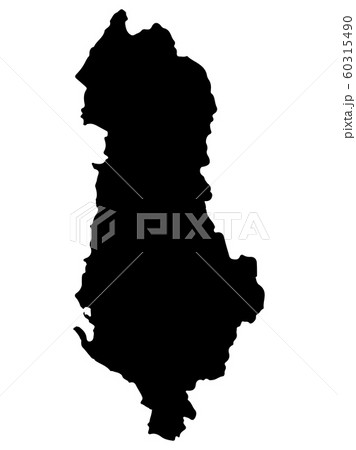 Albania Map Silhouette Vector illustration Eps 10 60315490