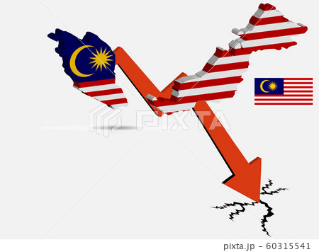 Malaysia economic crisis vector illustration Eps 60315541