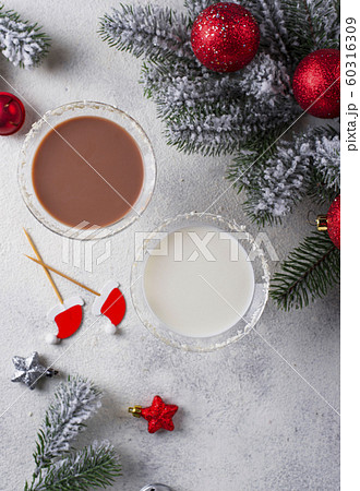 Christmas chocolate snowflake martini cocktail Christmas chocolate snowflake martini cocktail 60316309