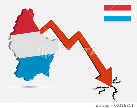 Luxembourg economic crisis vector illustration Eps Luxembourg economic crisis vector illustration Eps 60316811
