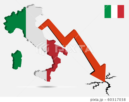 Italy economic crisis concept Vector illustration Italy economic crisis concept Vector illustration 60317038