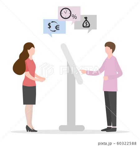 Man choose bank transaction Consultant for client Man choose bank transaction Consultant for client 60322588
