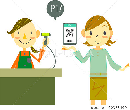 キャッシュレス決済　レジ 60323499