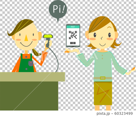 キャッシュレス決済　レジ 60323499
