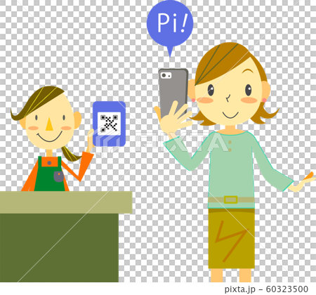 キャッシュレス決済　レジ 60323500