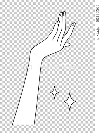 Open hand of woman 60323563