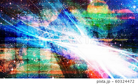 Space Nebula Swirl and Stars with Bright Galaxy - Abstract Background Texture Space Nebula Swirl and Stars with Bright Galaxy - Abstract Background Texture 60324472