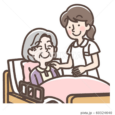 介護 白衣 おばあさん 介護 白衣 おばあさん 60324640