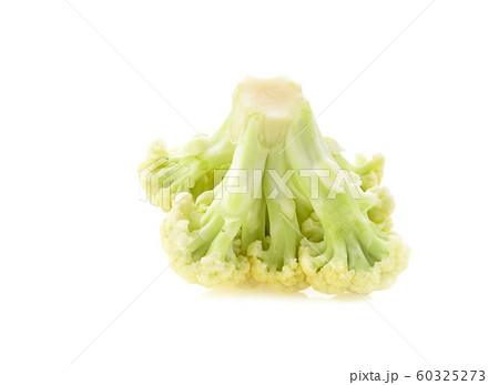 Cauliflower piece on white background 60325273