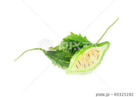 Bitter gourd on white background 60325282