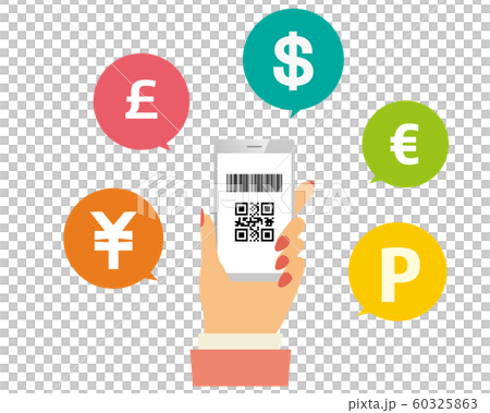 Cashless smartphone Smartphone payment QR payment Cashless payment 60325863