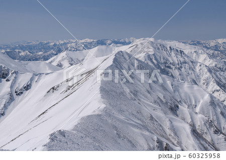 谷川岳から見たオジカ沢ノ頭 60325958