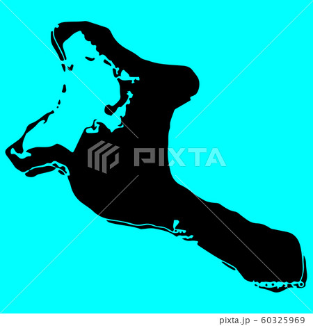 Kiribati Map Silhouette Vector illustration Eps 10 60325969