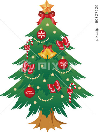 クリスマス クリスマスツリー かわいい おしゃれ シンプルのイラスト素材