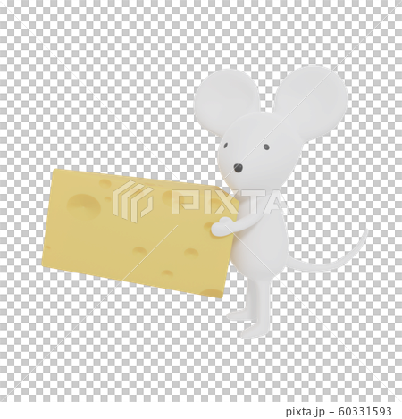 子年　年賀状　3DCG　素材 60331593