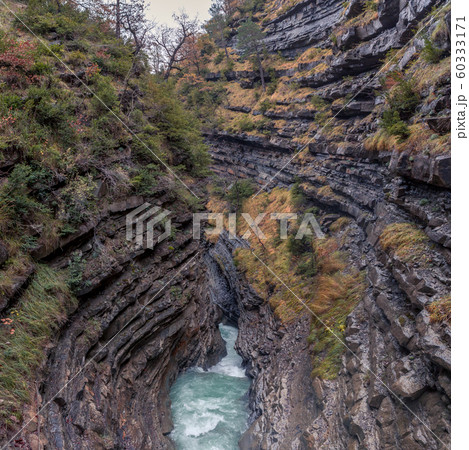 Traveling in Broto mountain Spain 60333171
