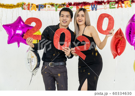 Couple celebrate 2020 party 60334630