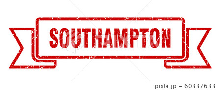 Southampton ribbon. Red Southampton grunge band 60337633