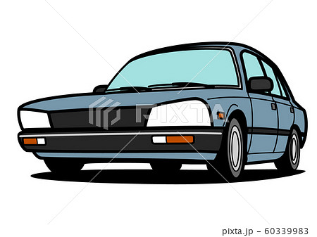 フレンチ地味系セダン グレー 自動車イラスト フレンチ地味系セダン グレー 自動車イラスト 60339983