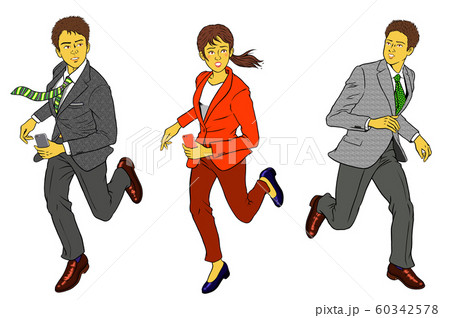 行動力のある新入社員男女3セット 行動力のある新入社員男女3セット 60342578