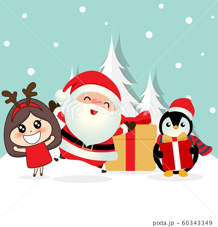 Christmas Greeting Card with Christmas Santa Claus Christmas Greeting Card with Christmas Santa Claus 60343349