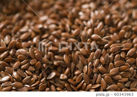 Closeup of brown flax seed Closeup of brown flax seed 60343963
