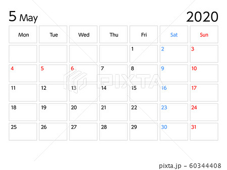 5 月 カレンダー カレンダーをexcelで作る方法 21年版 Amp Petmd Com