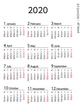 カレンダー 年間 2020 年 [2020年]シンプルなカレンダーが無料でダウンロードできるサイト