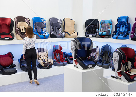 Buyer in store of children's car seats Buyer in store of children's car seats 60345447