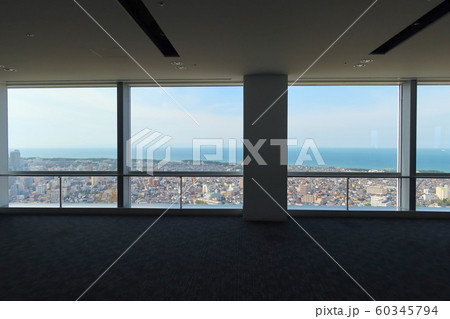 Befcoばかうけ展望室（朱鷺メッセ31階）からの眺望 新潟市 60345794