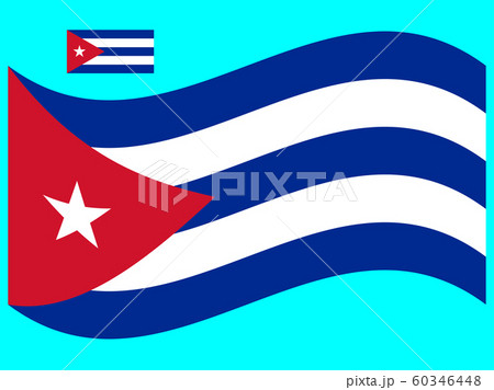 Wave Cuba Flag Vector illustration Eps 10 Wave Cuba Flag Vector illustration Eps 10 60346448