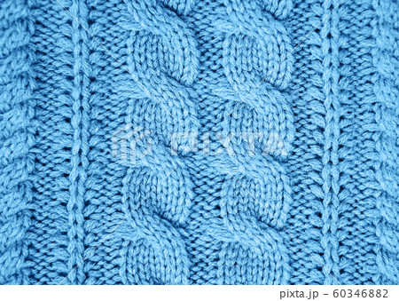 Knitting wool texture toned classic blue color 60346882