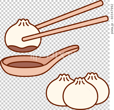 Cartoon dumplings drawing - Stock Illustration [60347992] - PIXTA