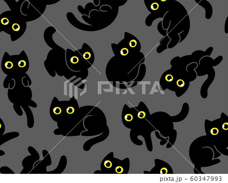 Cute Cartoon Cat Patternのイラスト素材