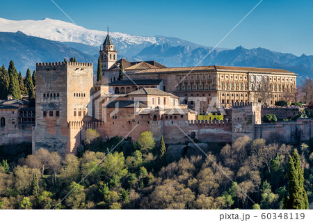 View of Alhambra Palace in Granada, Spain in Europe 60348119