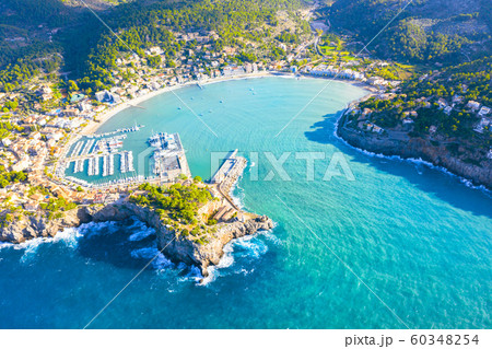Beautiful harbour of Port de Soller, Majorca, Balearic Islands, Spain Beautiful harbour of Port de Soller, Majorca, Balearic Islands, Spain 60348254