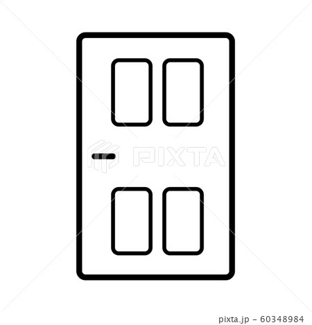 Outline door of the house icon on white background 60348984