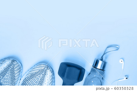 Fitness equipment and space for text. Fitness equipment and space for text. 60350328